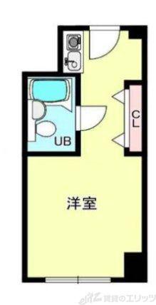 ステュディオ新大阪(ワンルーム/2階)の間取り写真