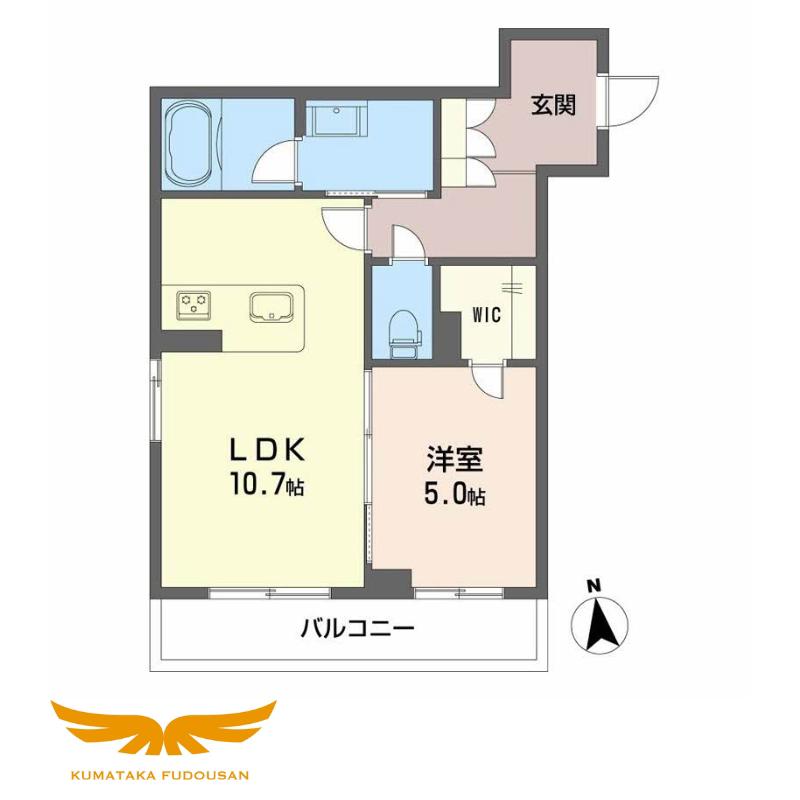 ヴェルメゾン須屋(1LDK/3階)の間取り写真