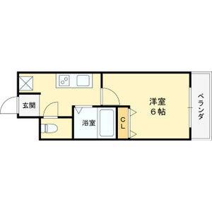 SEPTILE 佐堂(1K/1階)の間取り写真