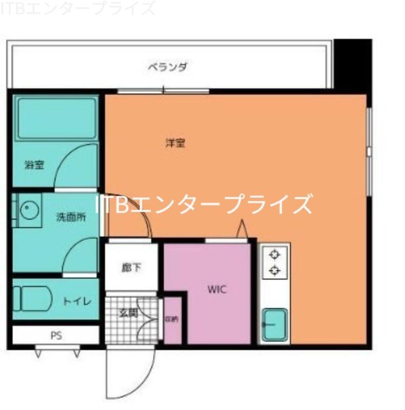 TRIBUTE CENTRAL(ワンルーム/3階)の間取り写真
