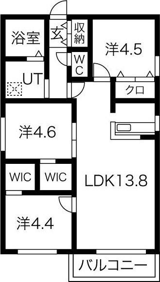 ベルツリーRJ(3LDK/2階)の間取り写真