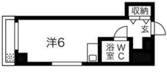 オフィスポート本町ウエスト(ワンルーム/4階)の間取り写真