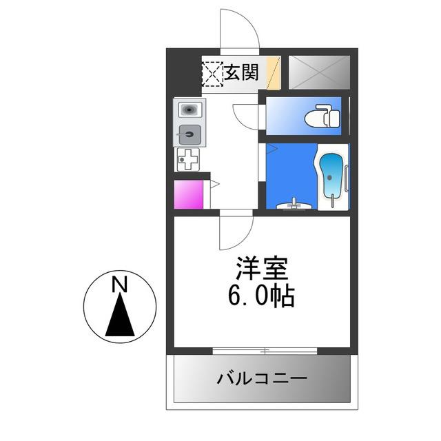 PS HIGASHI OSAKA(1K/4階)の間取り写真