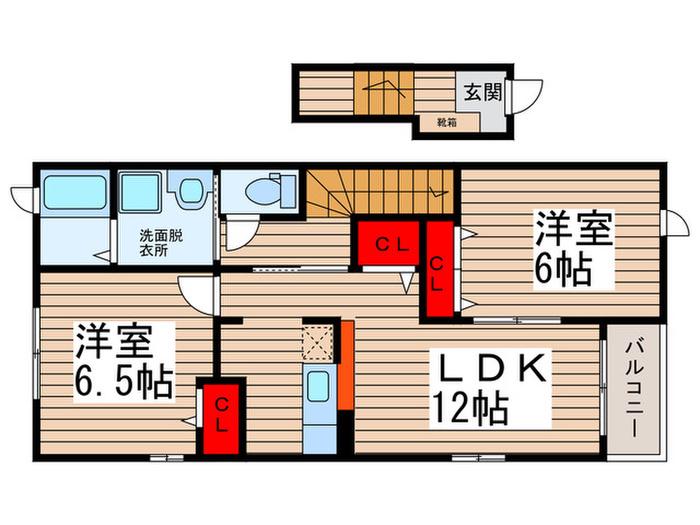 ブリッサデスパシオI(2LDK/2階)の間取り写真