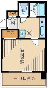モンシェール錦糸町(1K/4階)の間取り写真