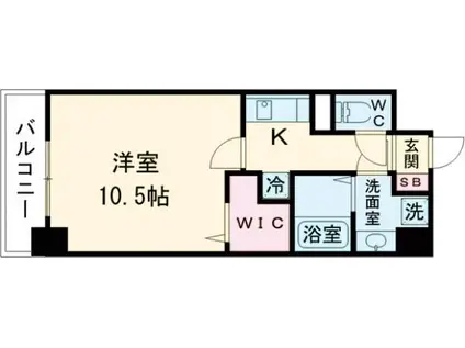 ルーカス長崎諫早II(1K/5階)の間取り写真