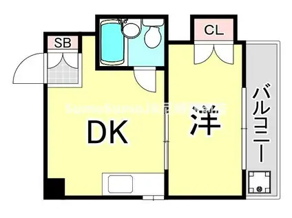エンプレス南塚口(1K/2階)の間取り写真