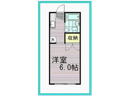 平山第一コーポ(1K/1階)の間取り写真