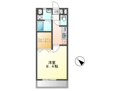 AVANTI(1K/1階)の間取り写真