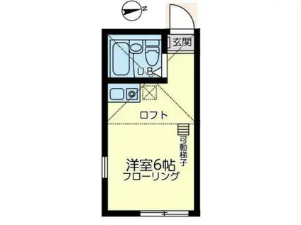 ユナイト初音ミックスナッツ(ワンルーム/1階)の間取り写真