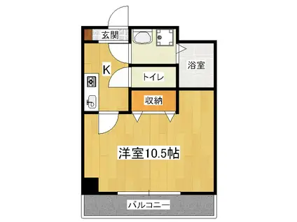 LA CASA山科(1K/4階)の間取り写真