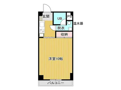 ビルトマンション西宮(1K/2階)の間取り写真
