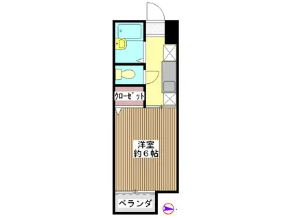 メゾン田麻和(1K/2階)の間取り写真