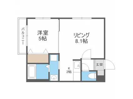 LF21(1LDK/1階)の間取り写真