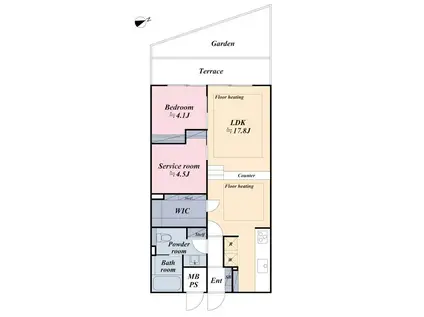 グランドメゾン狸穴(1SLDK/3階)の間取り写真