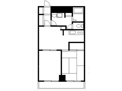 エイム平間(2DK/2階)の間取り写真