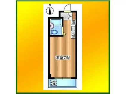 Kストーク(ワンルーム/2階)の間取り写真