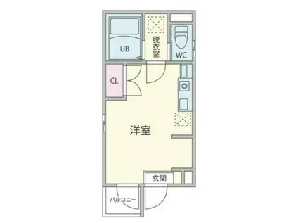 アマックス五反野IV(ワンルーム/4階)の間取り写真
