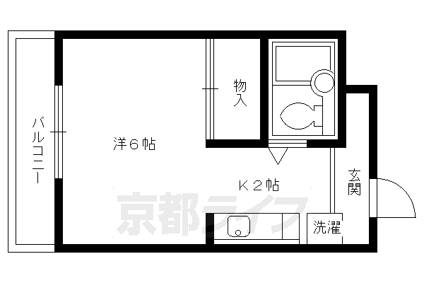 メゾンド洛花(1K/3階)の間取り写真
