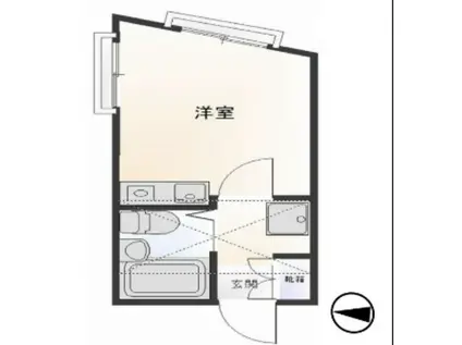 ニットコーポ浅間台2号館(1K/2階)の間取り写真