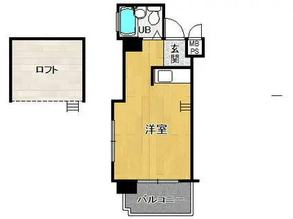 パラツィーナ夙川東(ワンルーム/7階)の間取り写真