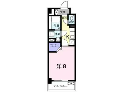 JR中央本線 鶴舞駅 徒歩12分 3階建 築2年(1K/3階)の間取り写真