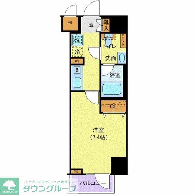 MAXIV梅島(1K/10階)の間取り写真