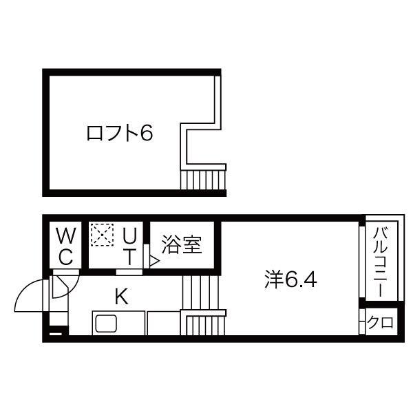 プランドール(1K/1階)の間取り写真