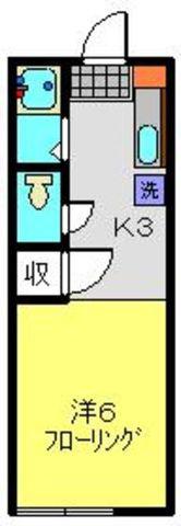 T・Oコーポ(1K/1階)の間取り写真