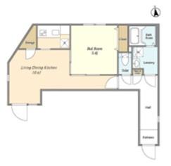 T´S GARDEN西小山(1LDK/4階)の間取り写真
