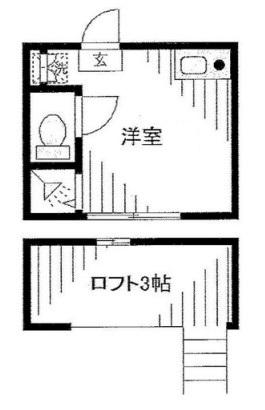 レジデンス池袋(ワンルーム/2階)の間取り写真