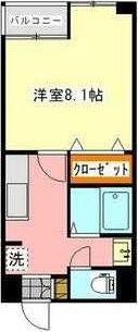 ウィステリア新田町(1K/4階)の間取り写真