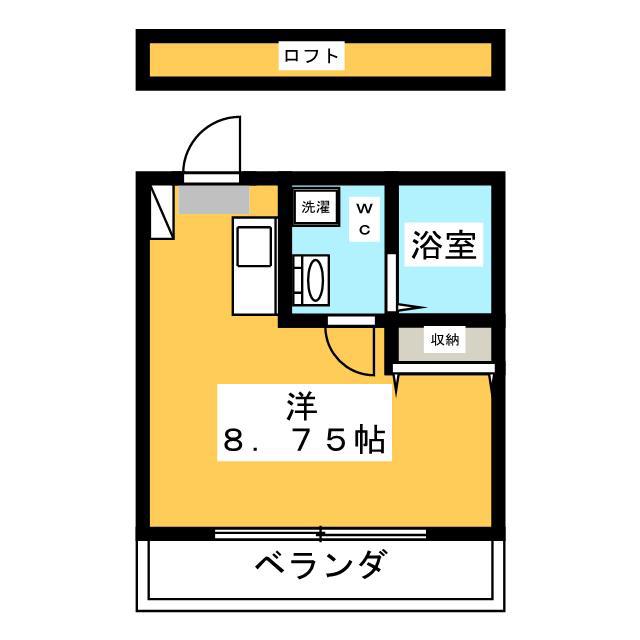 ウィンマンション(ワンルーム/1階)の間取り写真