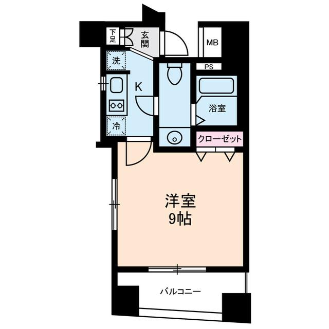 エルフラット鶯谷(1K/12階)の間取り写真