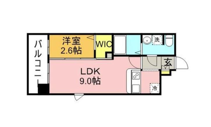 グランフォーレ博多駅東プレミア(1LDK/10階)の間取り写真