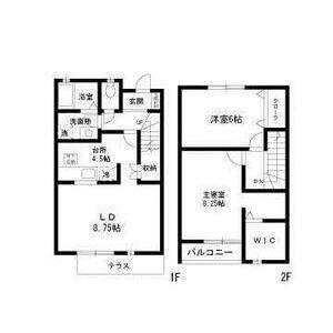 サニーヴィラ(2LDK/1階)の間取り写真