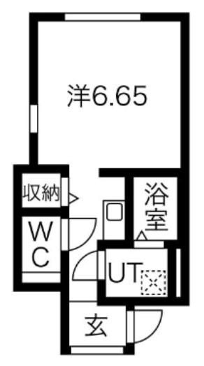 リグナム国分寺(ワンルーム/1階)の間取り写真