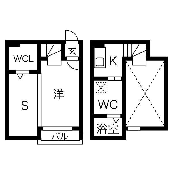 熱田スカイタワー31F(1K/2階)の間取り写真