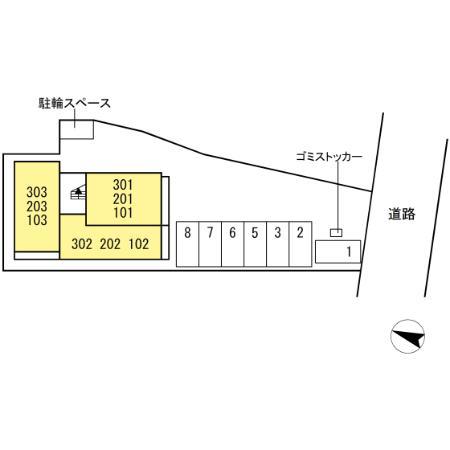 アーバンコートツマダ(1LDK/3階)の間取り写真