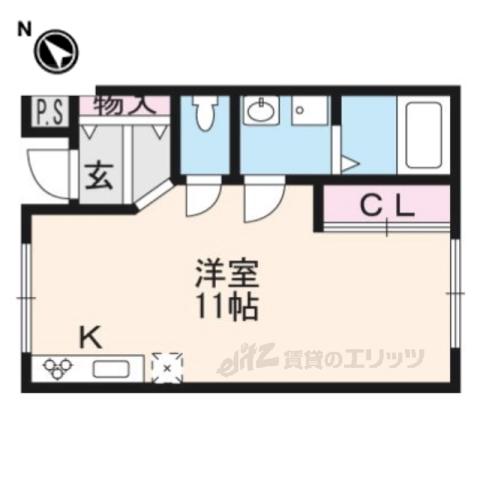 セルフィーユ守山(ワンルーム/1階)の間取り写真