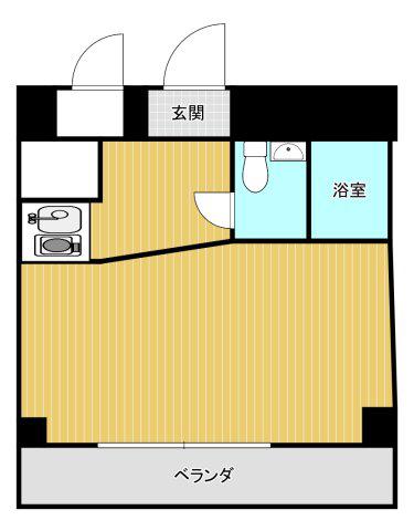 エクセレント伊丹(1K/4階)の間取り写真