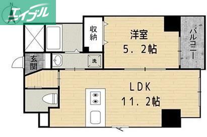 ブリエ ロッシュ(1LDK/2階)の間取り写真