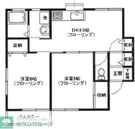 ボヌール(1LDK/1階)の間取り写真