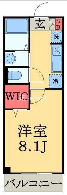 NEWRICHIV(1K/2階)の間取り写真