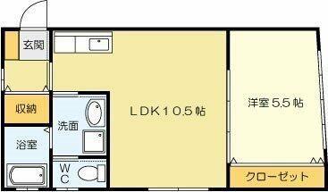 NAKAI.M(1LDK/3階)の間取り写真