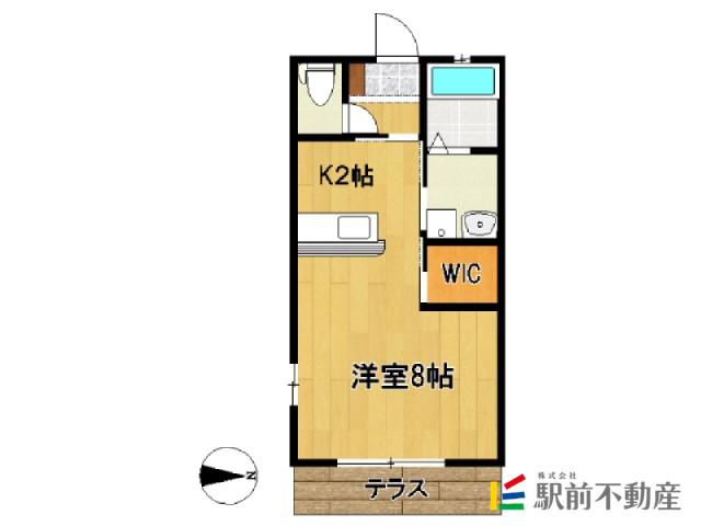 T・SファミールIII(ワンルーム/2階)の間取り写真