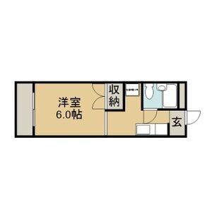 レジデンス376(1K/3階)の間取り写真