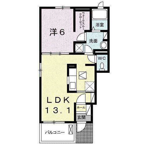 小田急線 町田駅 バス乗車時間:27分 最寄りバス停で下車 徒歩1分 2階建 築11年(1LDK/1階)の間取り写真