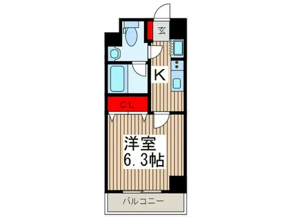 SS.ADVANCE西川口(1K/8階)の間取り写真