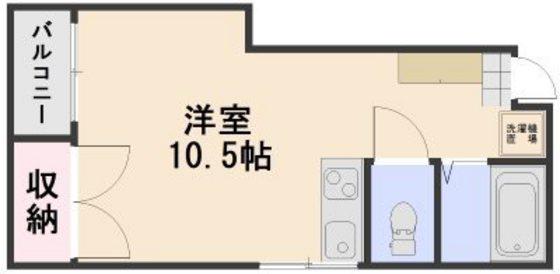 たかはしビル(ワンルーム/4階)の間取り写真